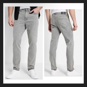 Express Slim Gray Hyper Stretch Jeans